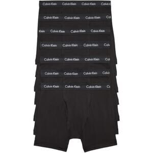NWT New 7 Pack Calvin Klein Mens XL Black Stretch Cotton Boxer Briefs Underwear